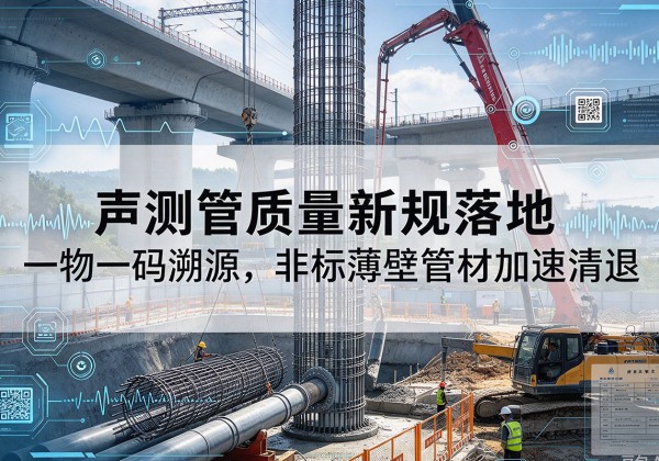 惠安声测管质量新规落地，一物一码溯源，非标薄壁管材加速清退
